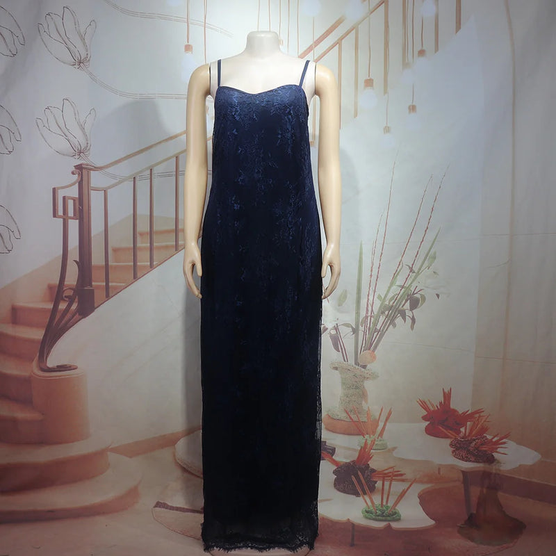 Two-Piece Pair with lace lingerie Boubou Dress