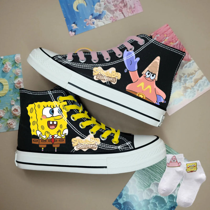 sneakers Spongebob Squarepants student skates girls