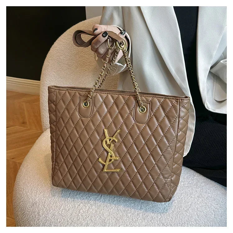 Elegant Designer Leather Tote Bag