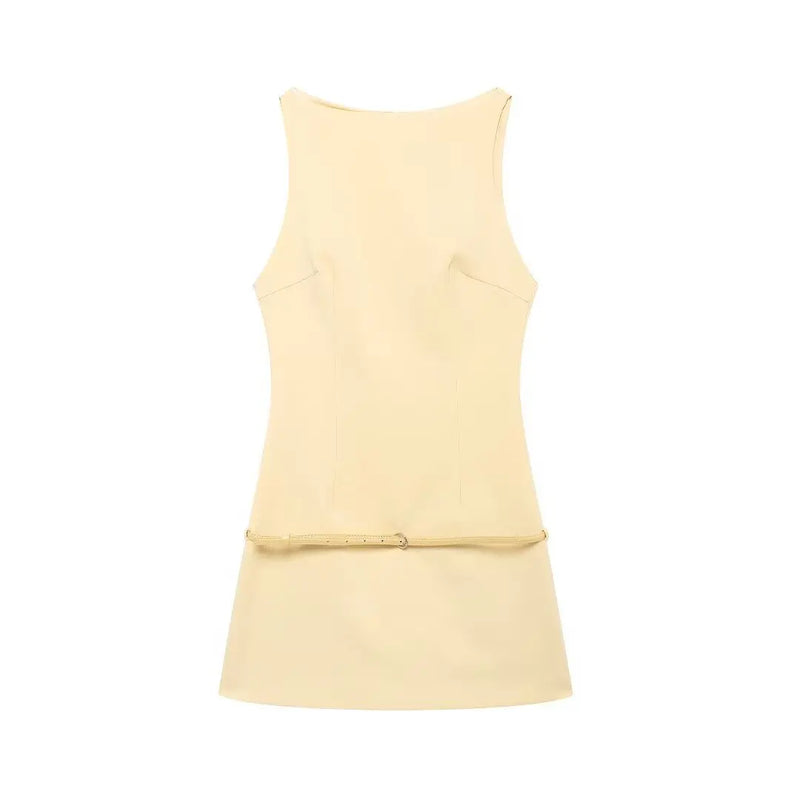 Butter Set Belt Vest and Midi Skirt