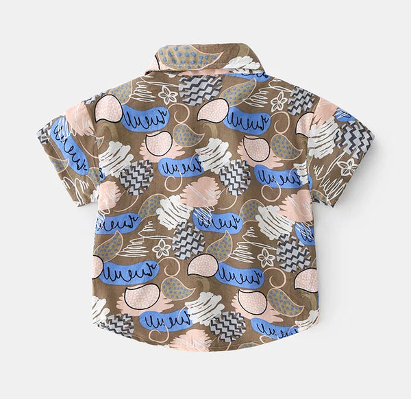 Beach Boys Shirts Toddler Cotton Tops Hawaii Style