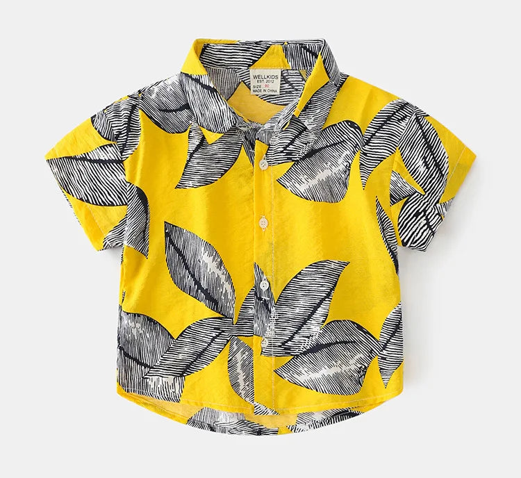 Beach Boys Shirts Toddler Cotton Tops Hawaii Style