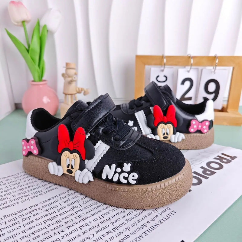 Cute Disney Minnie children's sweet creative cartoon shoes