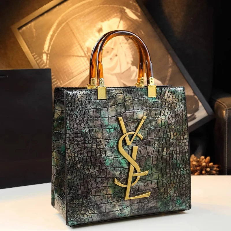 Spring Elegant all-match alligator pattern bag