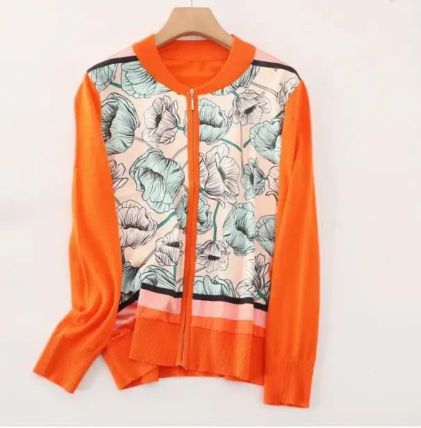 Vintage Cardigans Spring Autumn Thin Knitted Tops