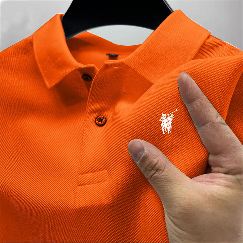 Summer high-end men's polo shirt