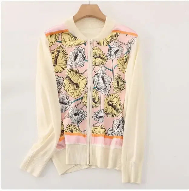 Vintage Cardigans Spring Autumn Thin Knitted Tops