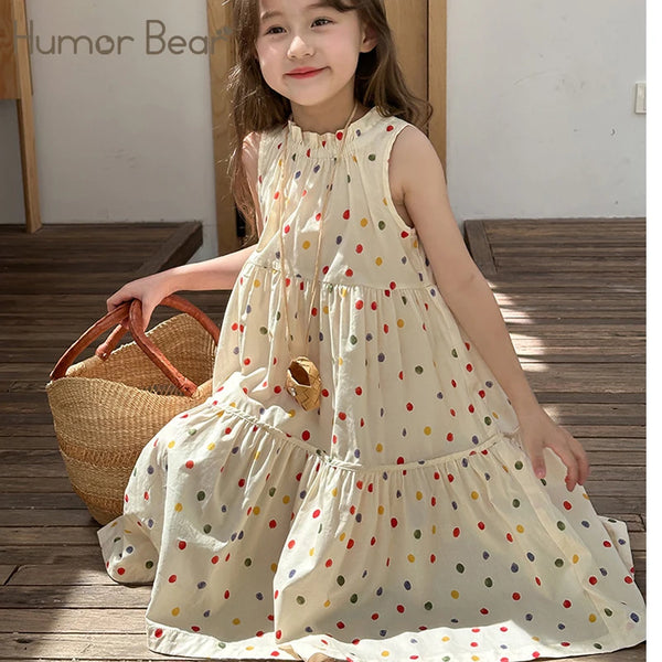Summer Polka Dot Skirt Dress