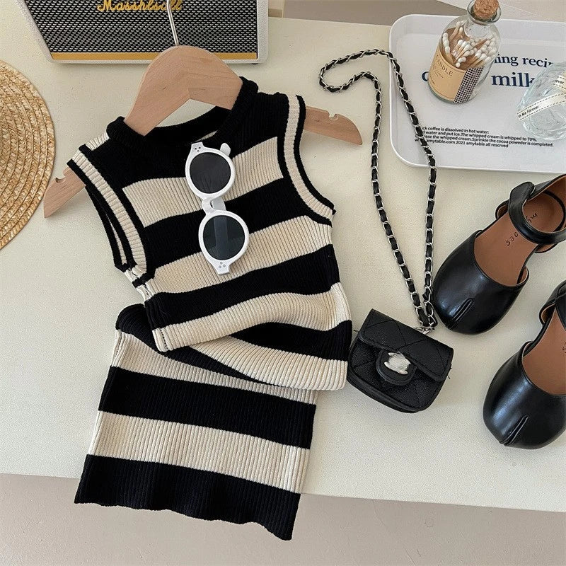 Strap Rainbow T-Shirt Dress