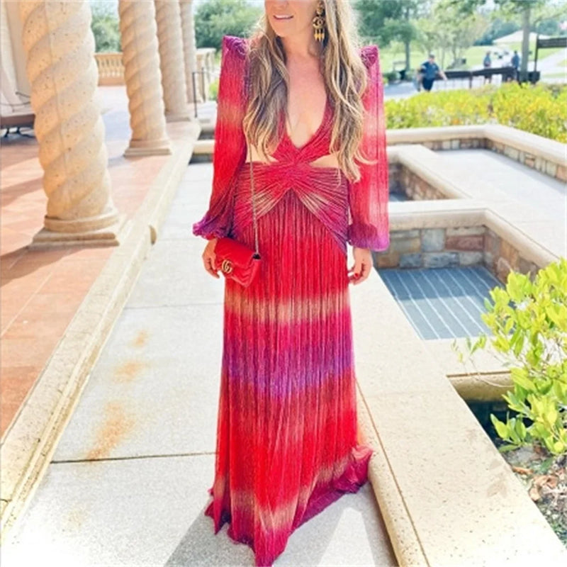 Summer Floral Swimsuit Print Belt Bathing Dress