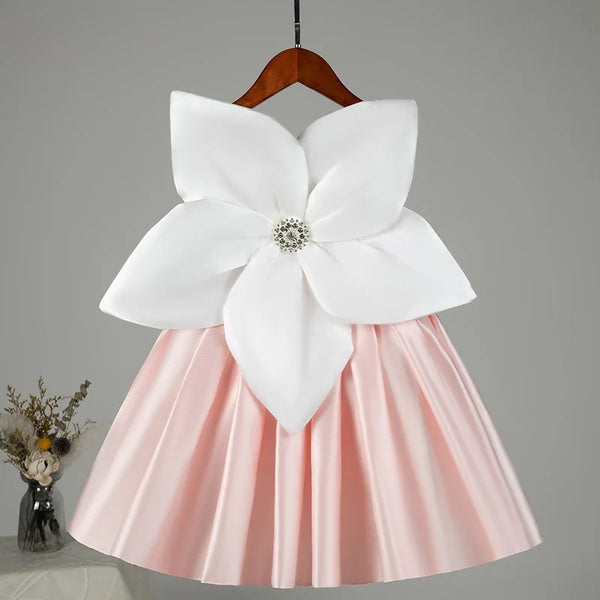 Princess Silk Sleeveless Flower Vintage Dress