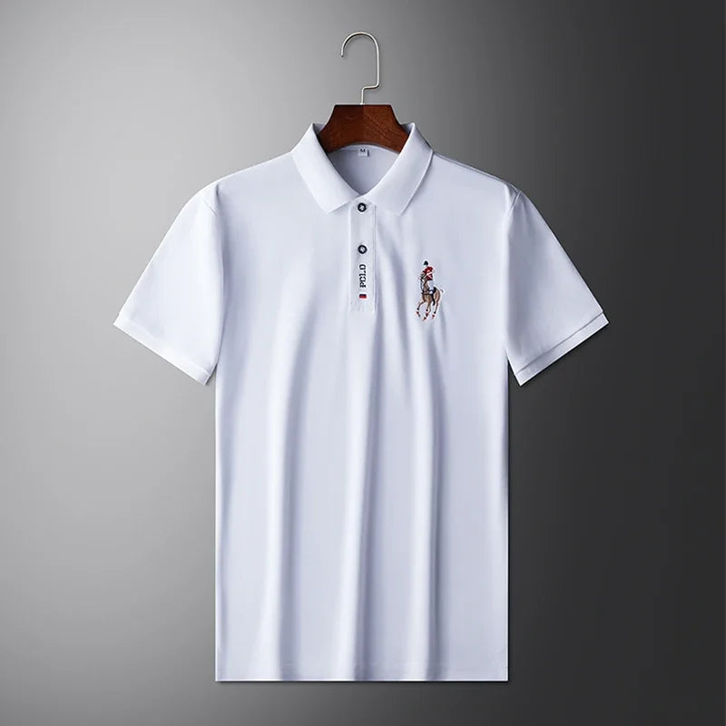 Embroidered Short Sleeved POLO Shirt