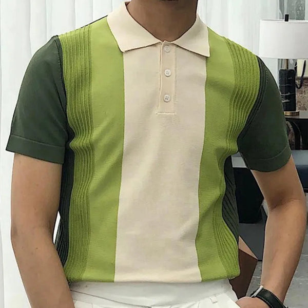Knit Short Sleeve Polo Shirt
