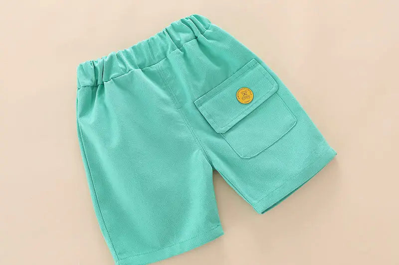 Boys Girls Cartoon Bear T Shirt Shorts 2Pcs/Set Tracksuits