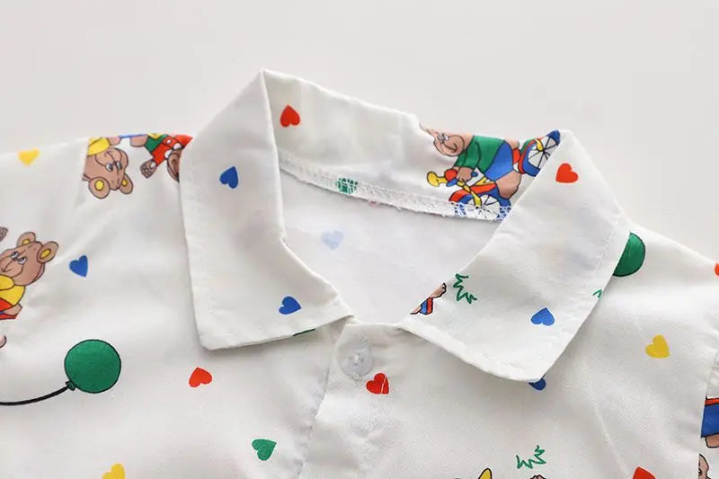 Cartoon Short-sleeved Shirt