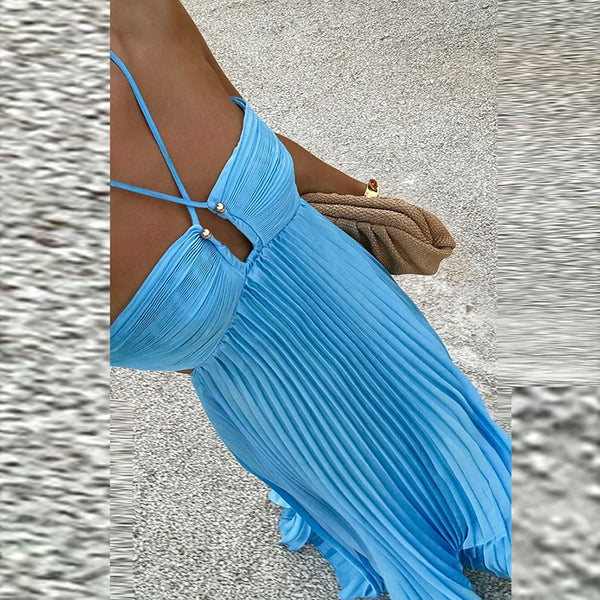 Halter Hollow Off Shoulder Party Dress