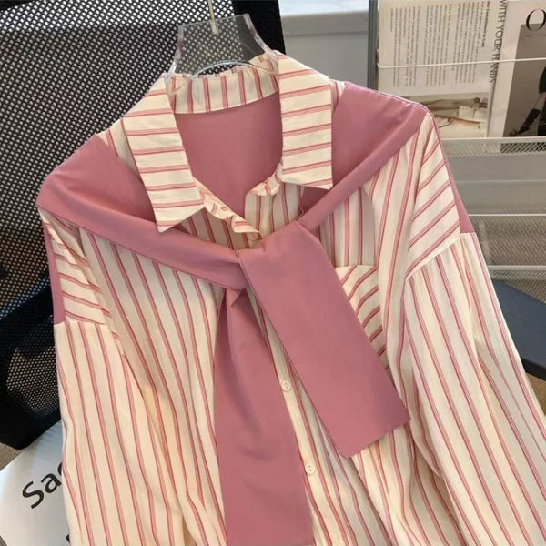Chic Matching Shirts & Blouses Trend Elegant Top