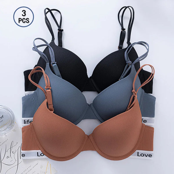 3 pieces women's bra comfortable