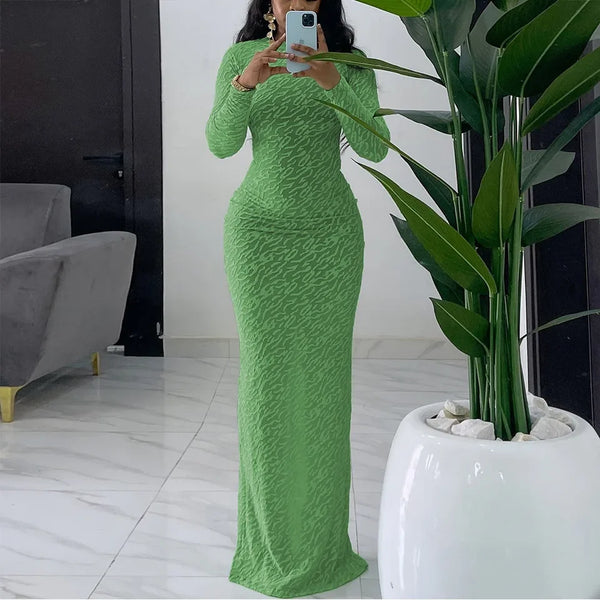 Round Neck long sleeve Dress