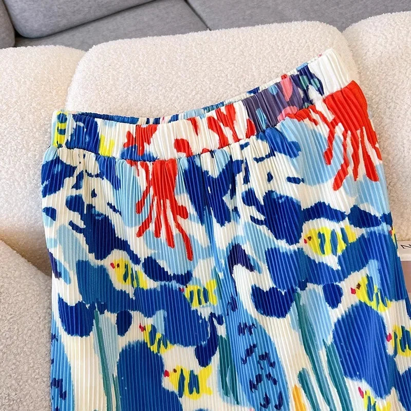 Vintage High-Waisted Slimming A- Line Skirt