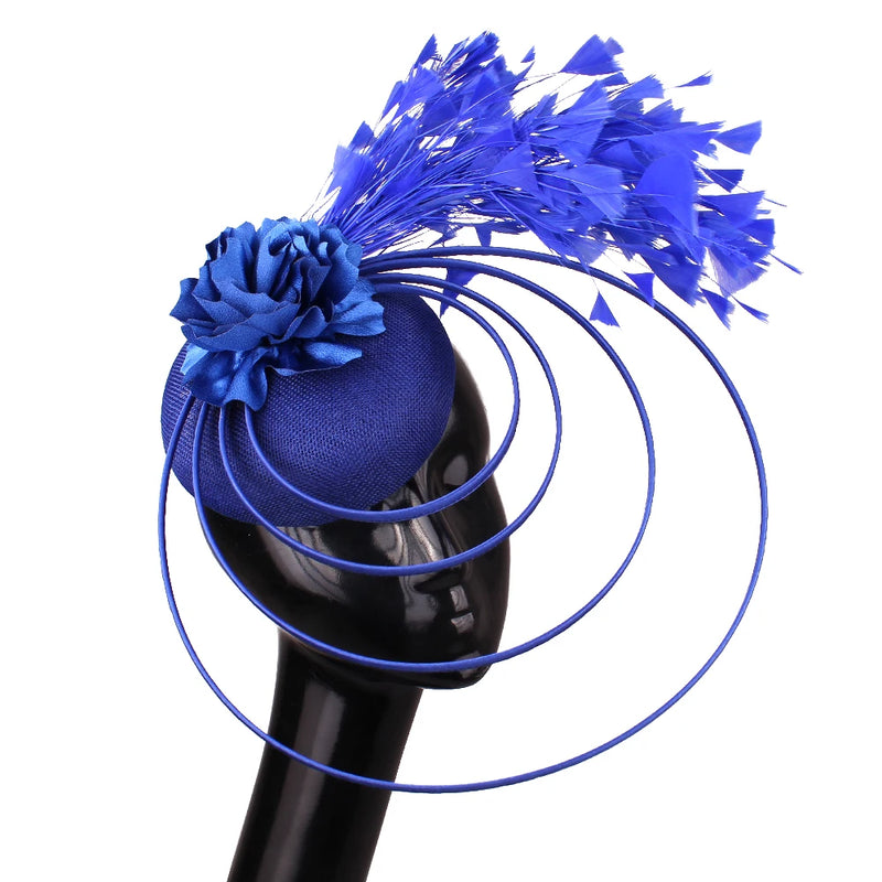 New Race Fascinator Hats Bowknot Wedding Church