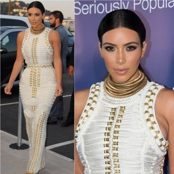 Classical Sleeveless O-Neck Sexy Bodycon Long Dress