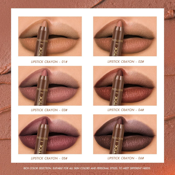 Velvet Contouring Lip Liner Crayon, Matte Tapered Gradient Lipstick Pen