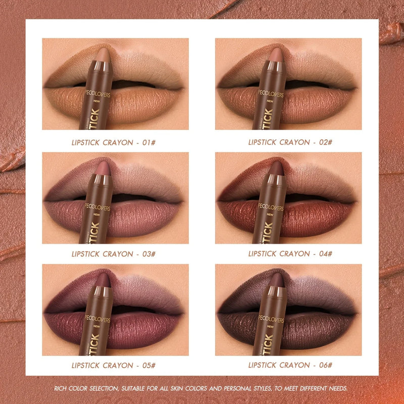 Velvet Contouring Lip Liner Crayon, Matte Tapered Gradient Lipstick Pen