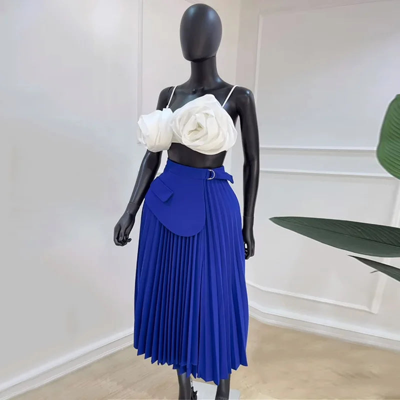 Elegant Sweet and Fresh High Waist Irregular Skirt