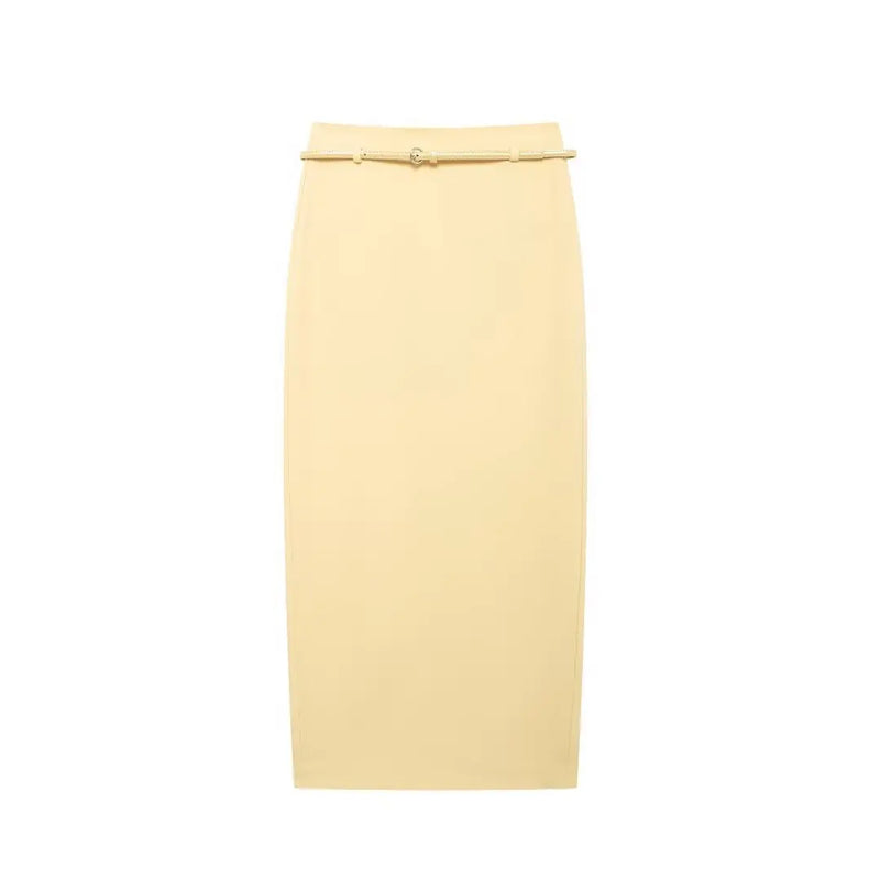 Butter Set Belt Vest and Midi Skirt
