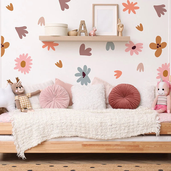 Creative Multicolored Shape Wall Stickers for Kids Room