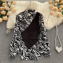 Slimming Loose-fit Long Sleeve Top