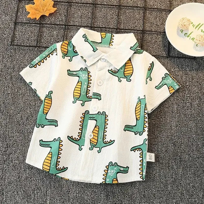 Cartoon Short-sleeved Shirt
