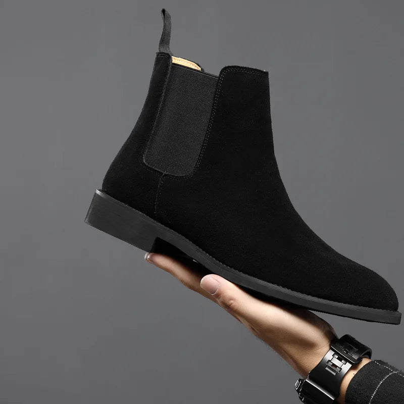 Retro Suede Genuine Leather Boots