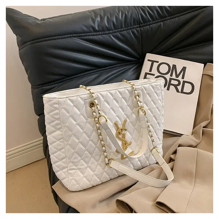Elegant Designer Leather Tote Bag