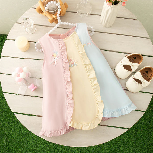 Sweet And Cute Candy Color Girl Dress