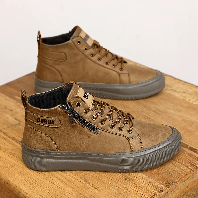 Trendy Lace-Up Lightweight Mid-Top Shoes