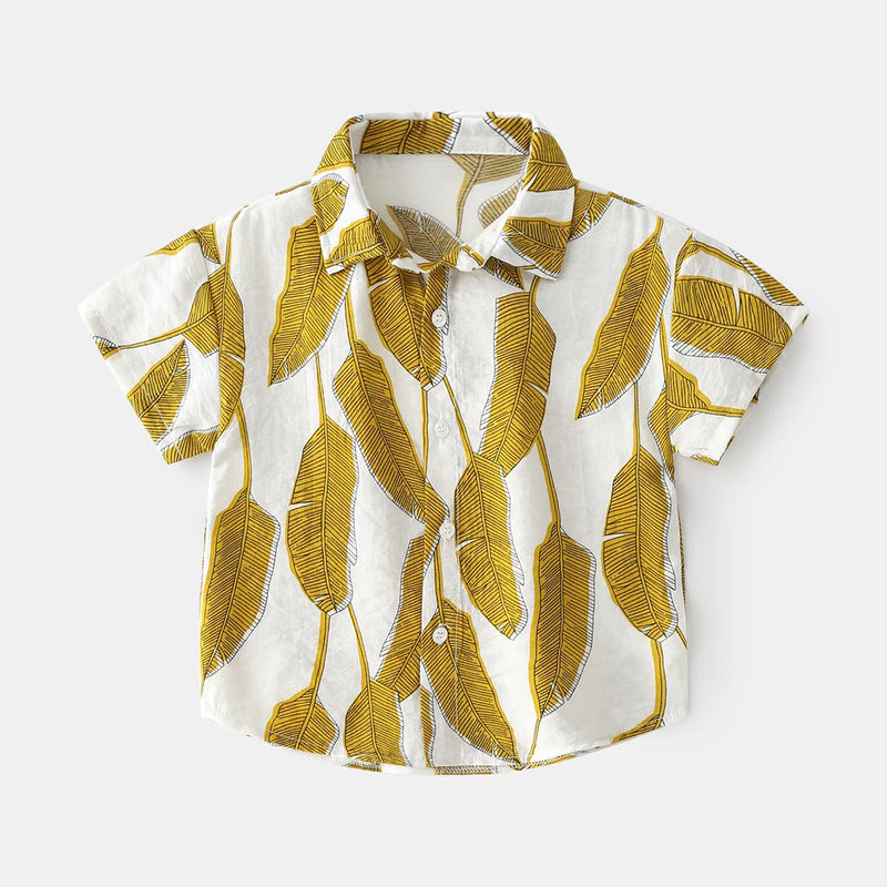 Beach Boys Shirts Toddler Cotton Tops Hawaii Style