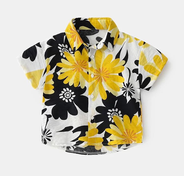 Beach Boys Shirts Toddler Cotton Tops Hawaii Style
