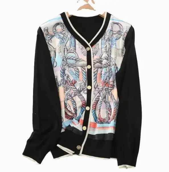 Vintage Cardigans Spring Autumn Thin Knitted Tops