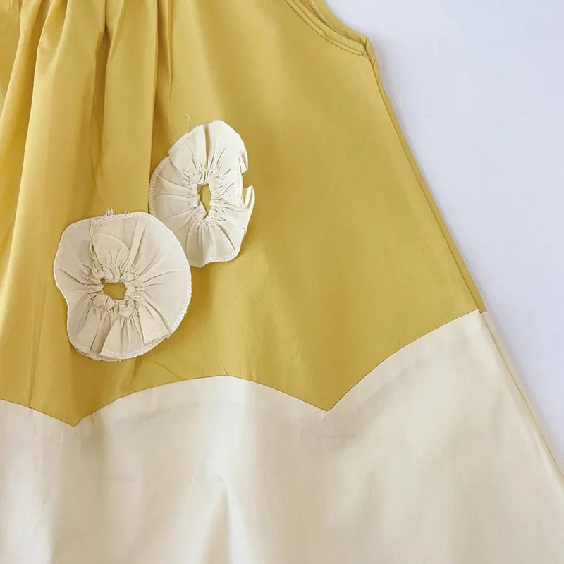 Summer Girls Casual Flower Vest Dress