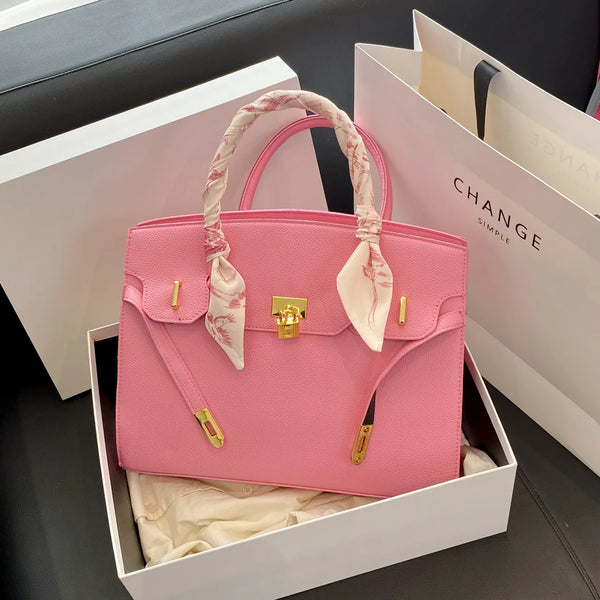Fashion Trend Handheld Kelly Bag Scarf