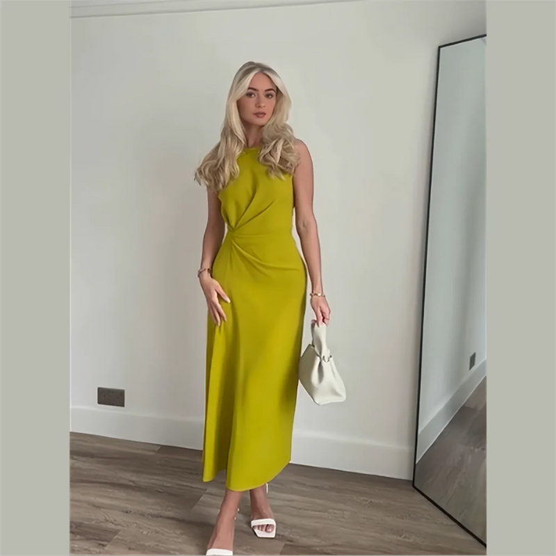 Elegance Slim Fit Versatile Side Fold Dress