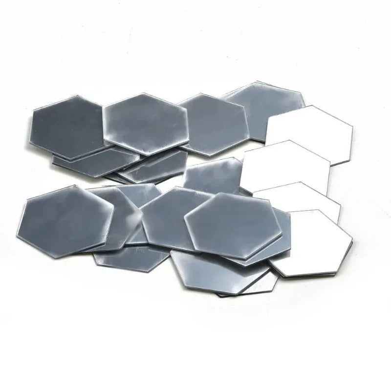 24pcs Hexagon Mirror Gold Self Adhesive Mosaic Tiles Wall Sticker