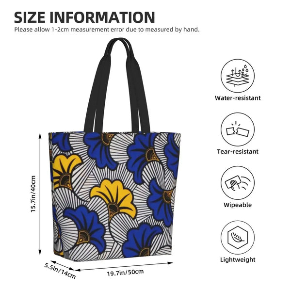 Geometric Ankara Art Handbag