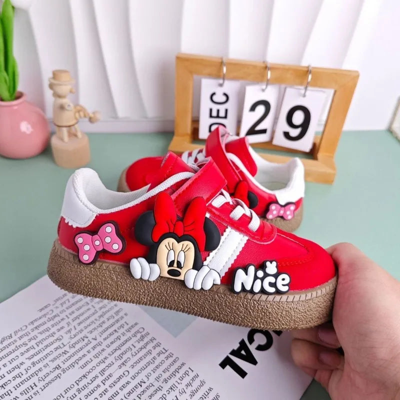 Cute Disney Minnie children's sweet creative cartoon shoes