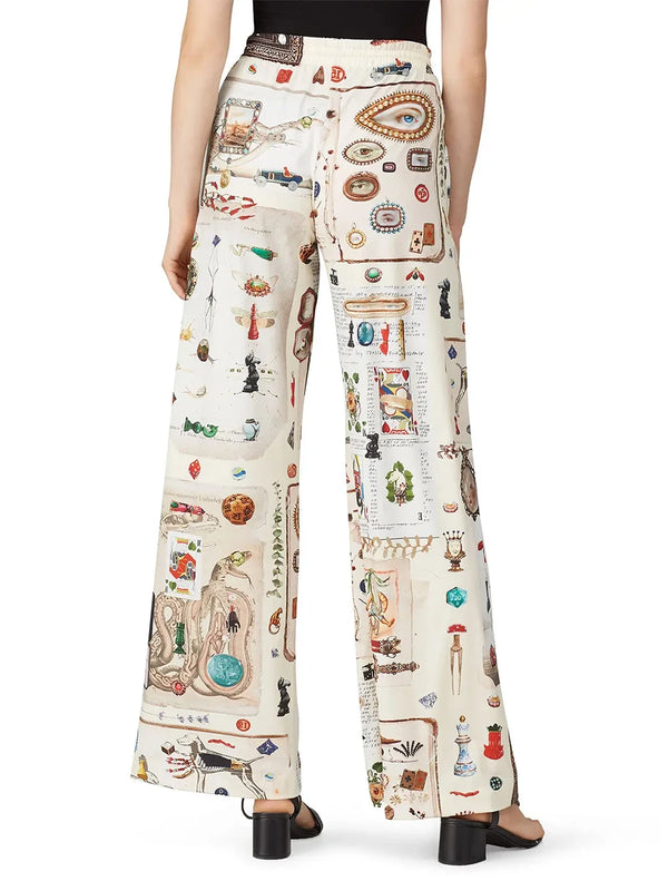 comfortable Printed wide-leg pants