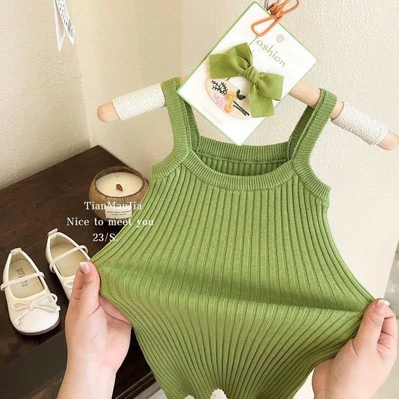 Strap Rainbow T-Shirt Dress