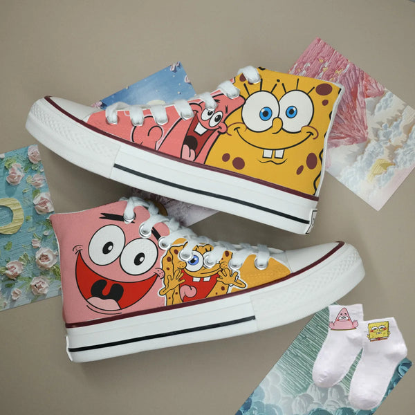 sneakers Spongebob Squarepants student skates girls