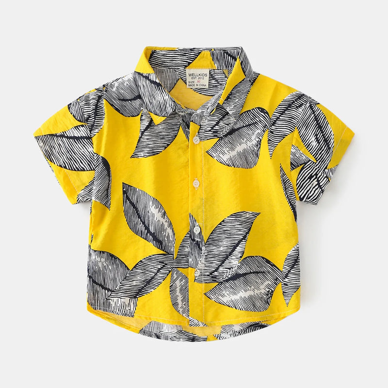 Beach Boys Shirts Toddler Cotton Tops Hawaii Style